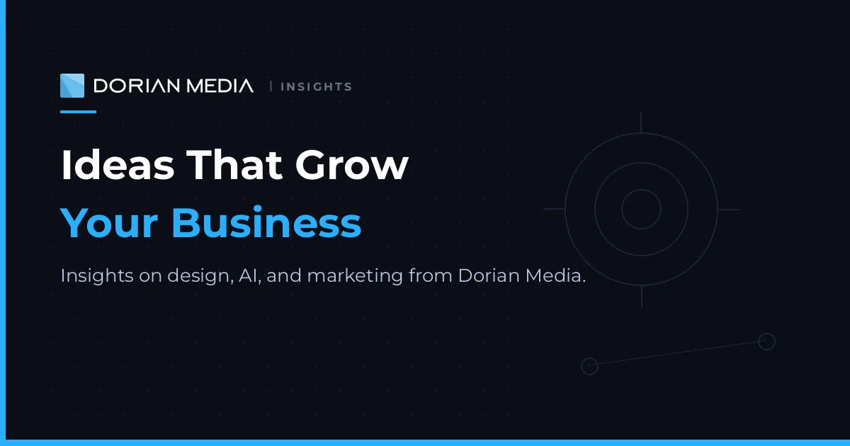 Dorian Media insights blog hero with Dorian Media logo